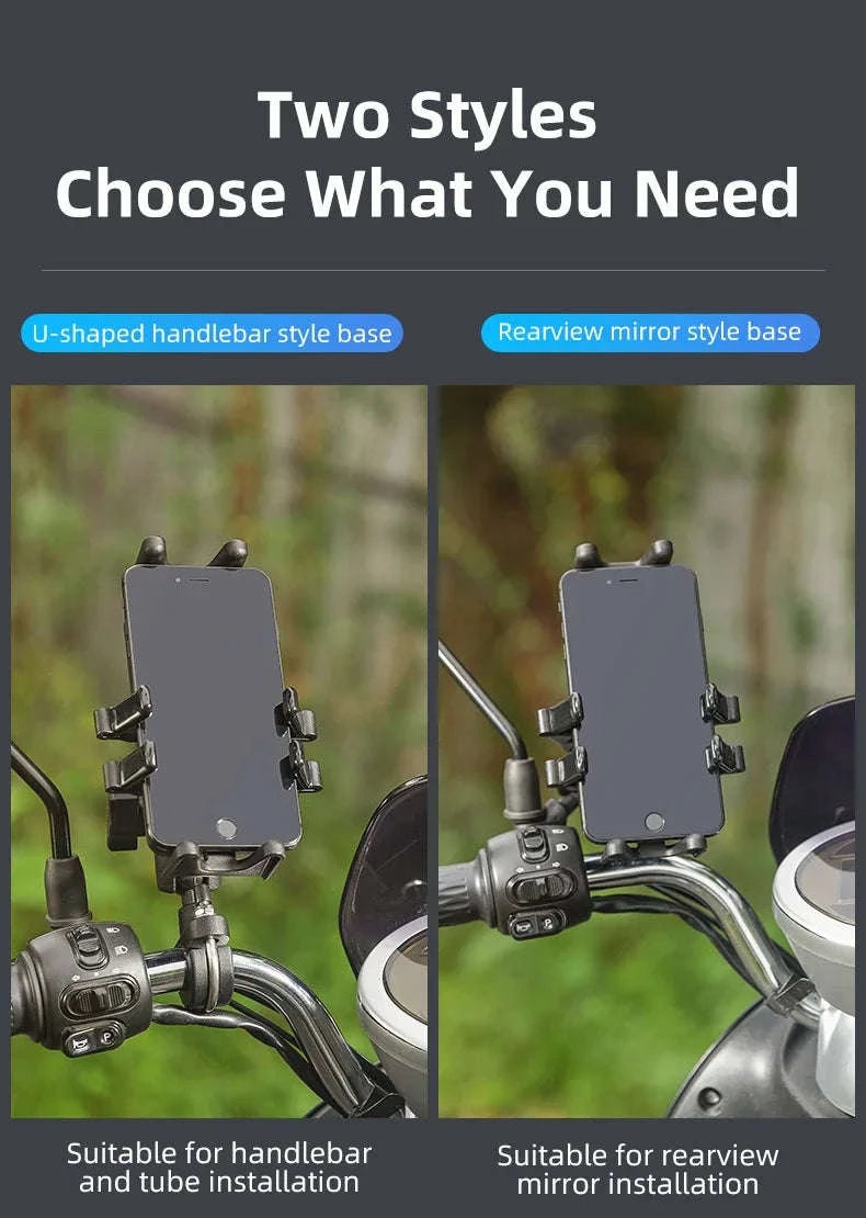 Motorcycle Phone Holder with Shock Absorption-25210011001