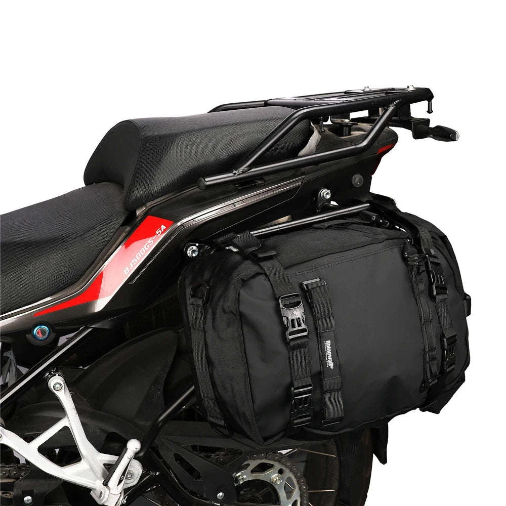 Motorcycle Rear Seat Bag Waterproof Luggage Pack-Black 10L / france