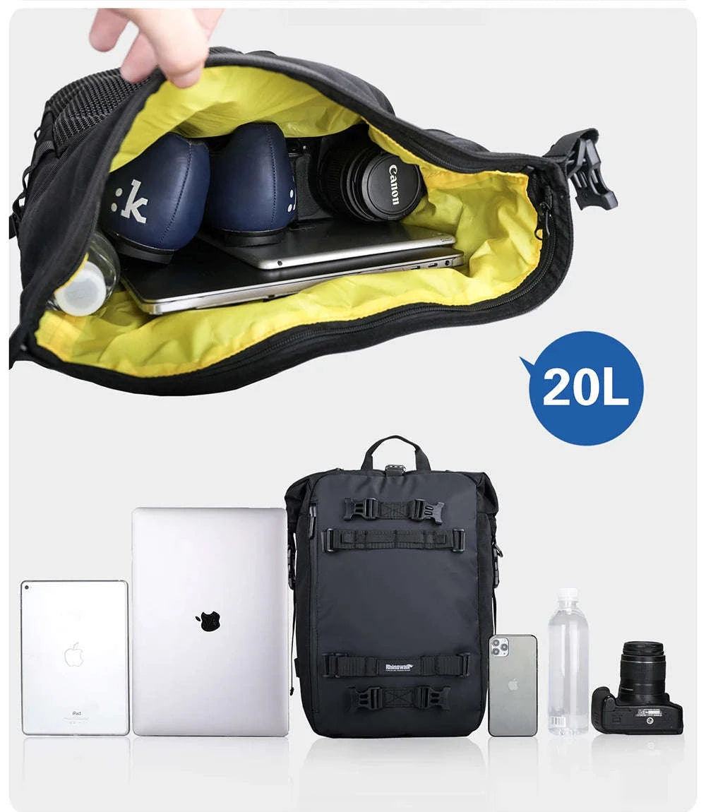 Motorcycle Rear Seat Bag Waterproof Luggage Pack-Black 10L / france
