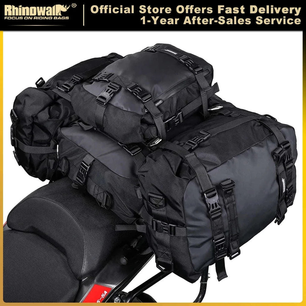 Motorcycle Rear Seat Bag Waterproof Luggage Pack-Black 10L / france
