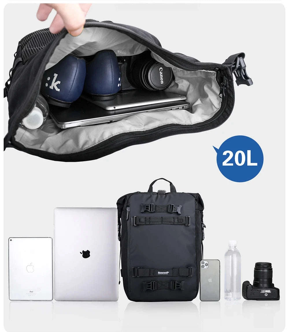 Motorcycle Rear Seat Bag Waterproof Luggage Pack-Black 10L / france