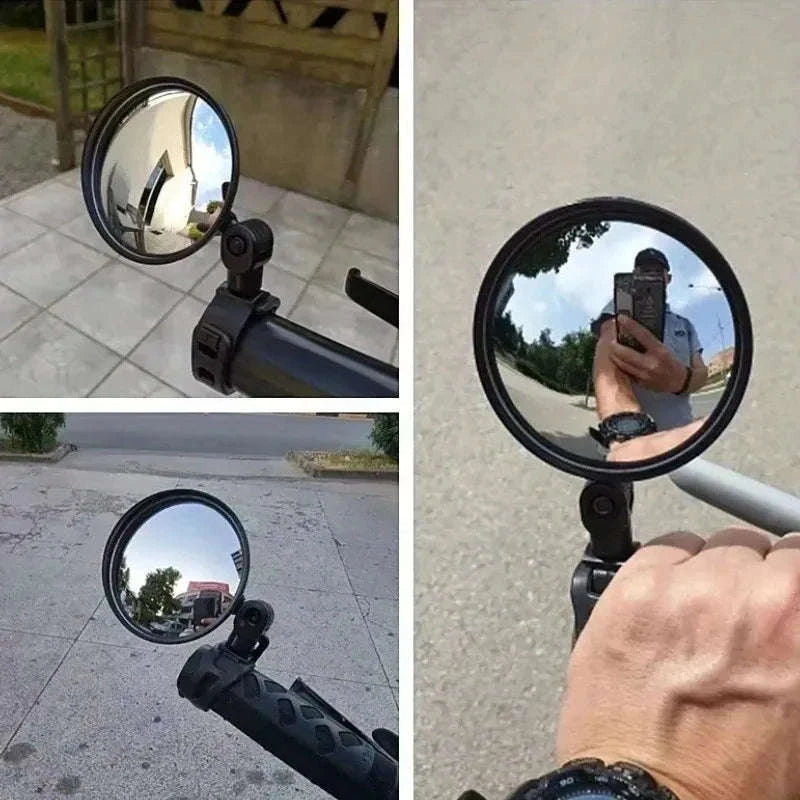 Motorcycle Rearview Mirror for Safer, Wider Visibility-1pc