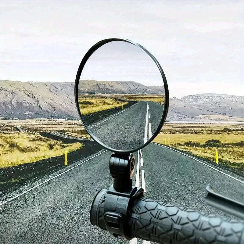 Motorcycle Rearview Mirror for Safer, Wider Visibility-1pc
