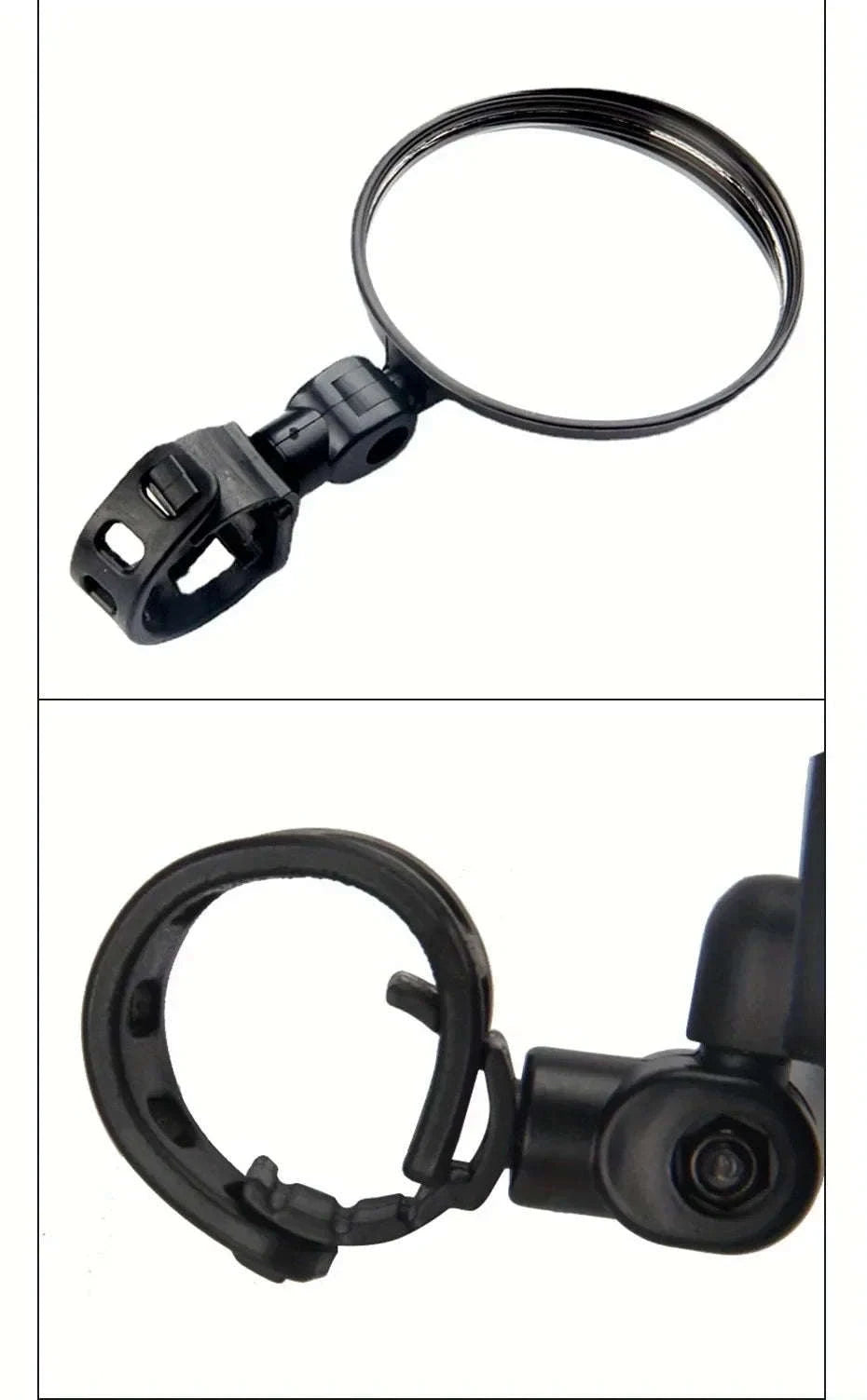 Motorcycle Rearview Mirror for Safer, Wider Visibility-1pc