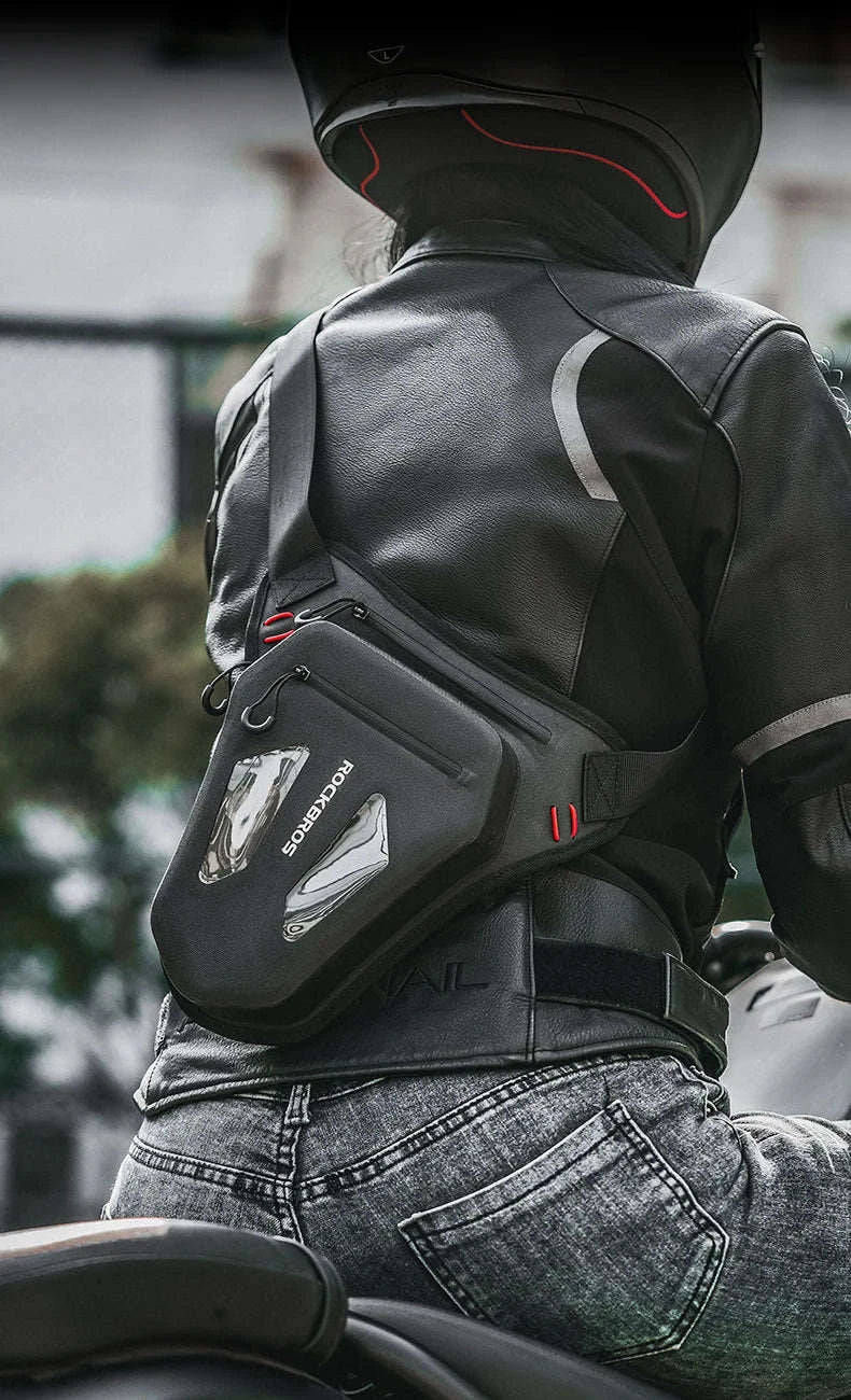 Motorcycle Reflective Leg Bag Adjustable Waist & Crossbody Pack-AS-081-1