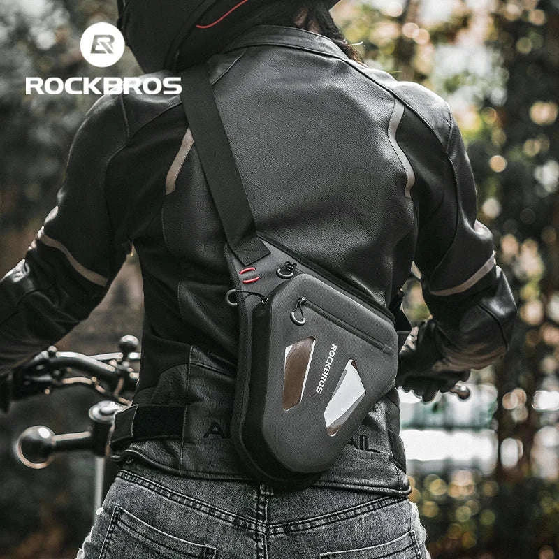 Motorcycle Reflective Leg Bag Adjustable Waist & Crossbody Pack-AS-081-1