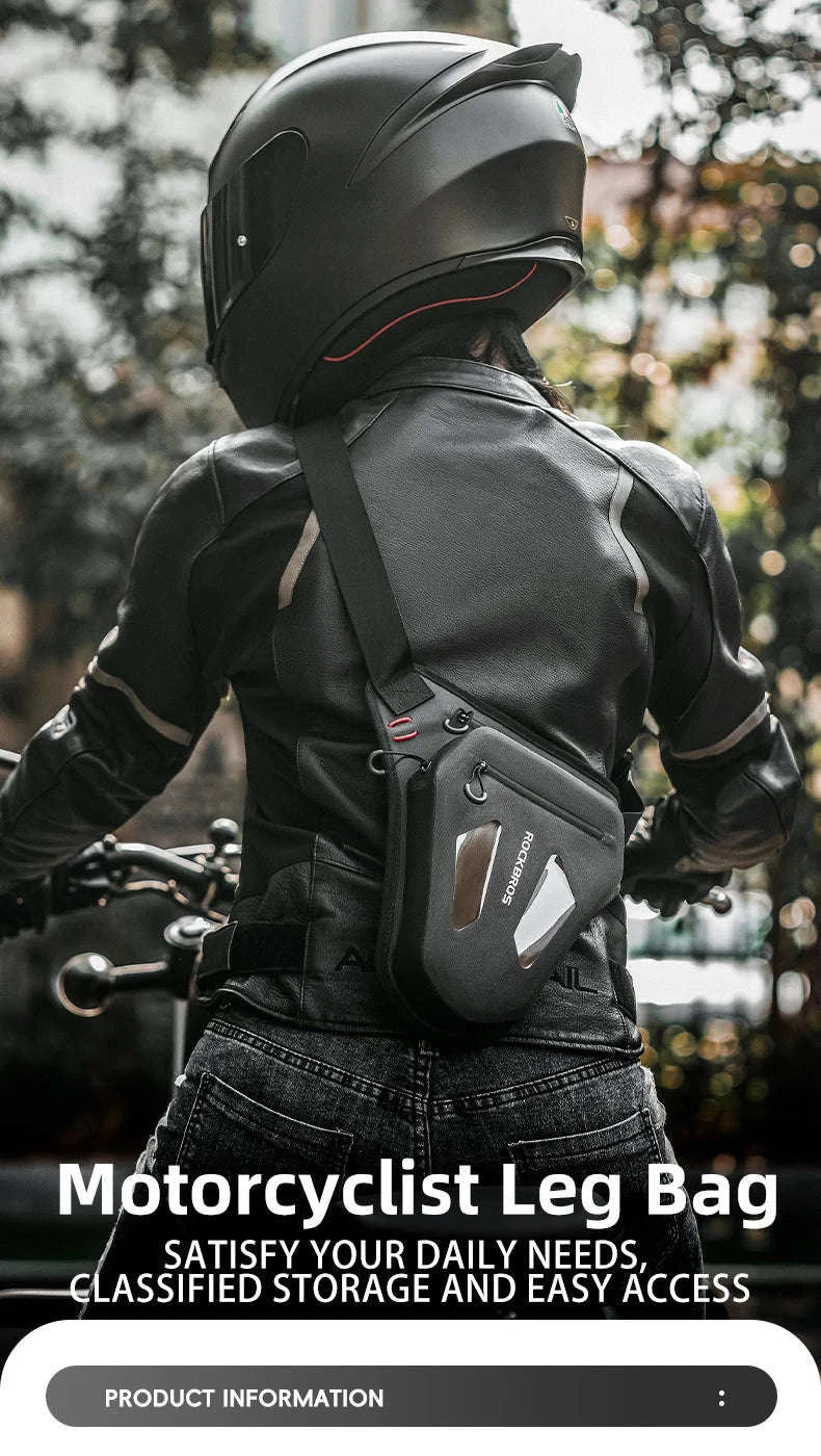 Motorcycle Reflective Leg Bag Adjustable Waist & Crossbody Pack-AS-081-1