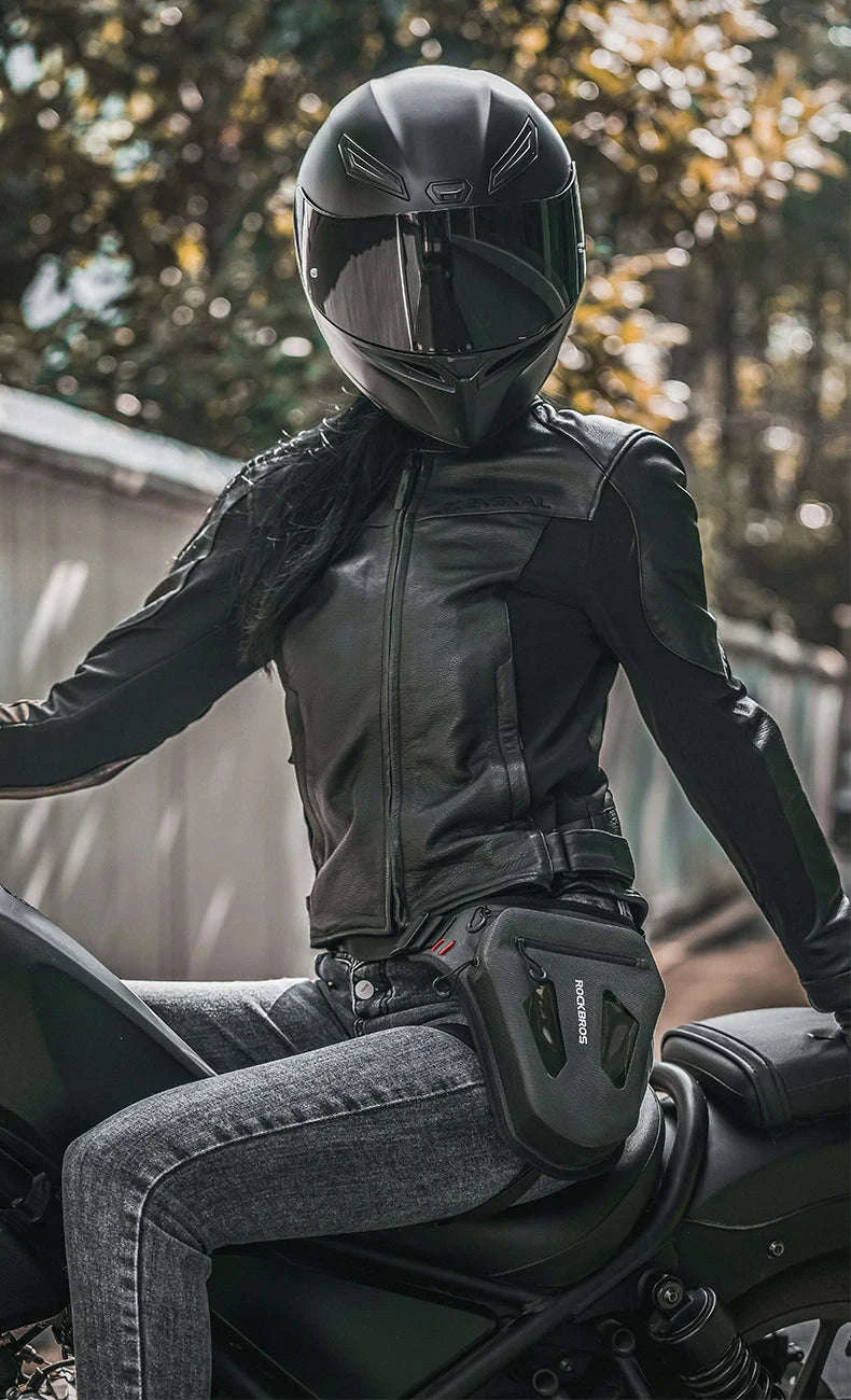 Motorcycle Reflective Leg Bag Adjustable Waist & Crossbody Pack-AS-081-1