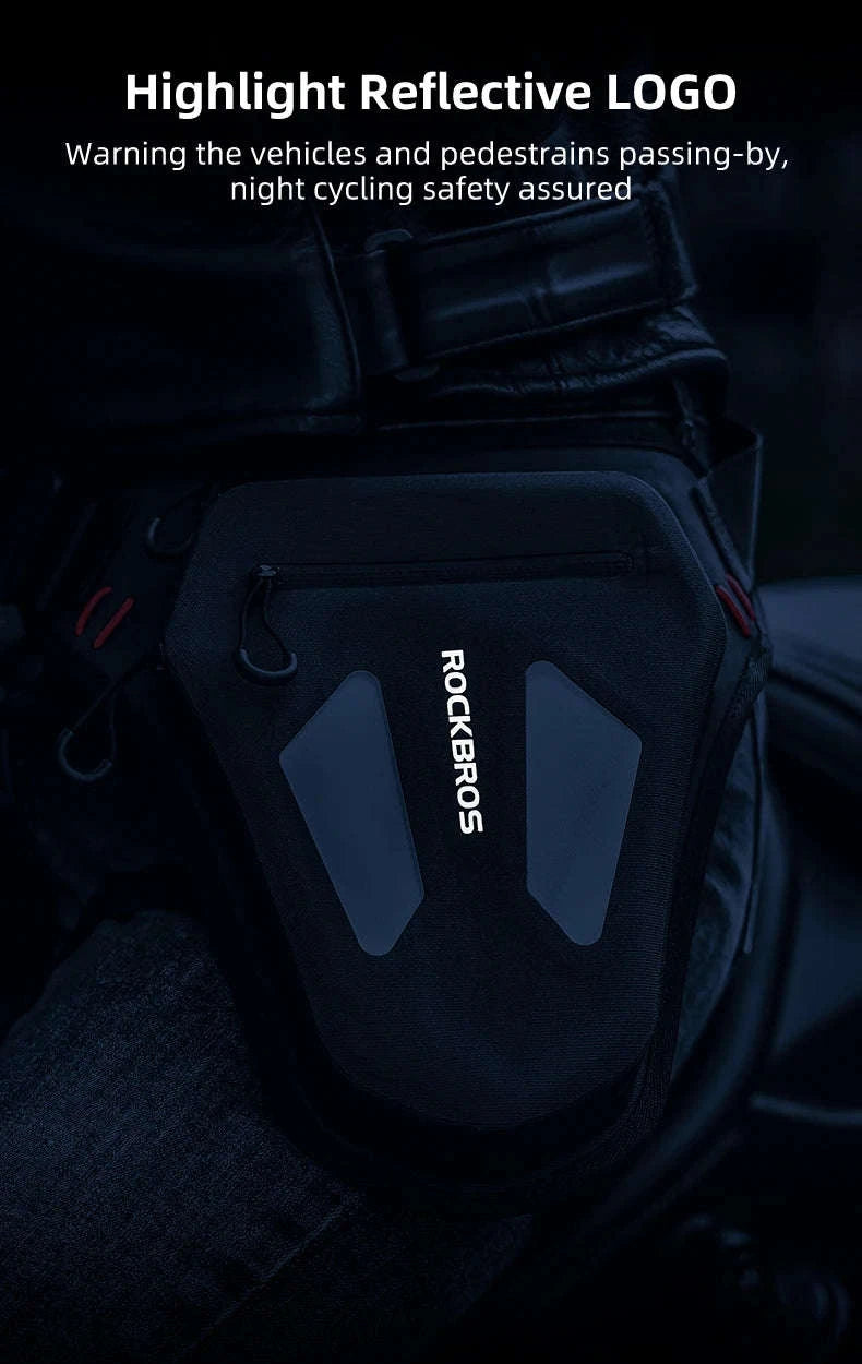 Motorcycle Reflective Leg Bag Adjustable Waist & Crossbody Pack-AS-081-1