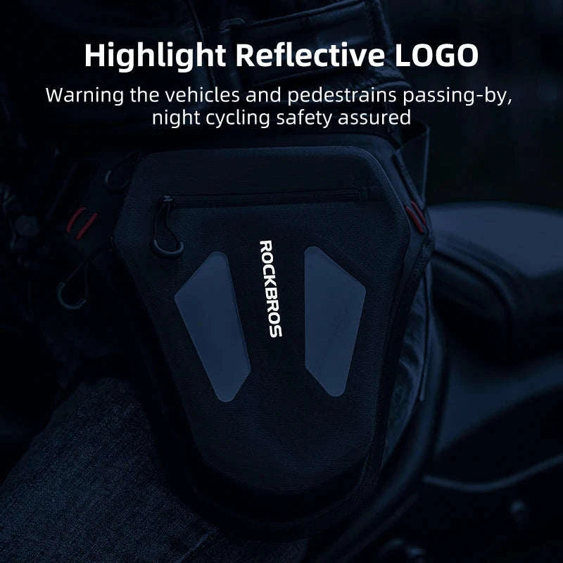 Motorcycle Reflective Leg Bag Adjustable Waist & Crossbody Pack-AS-081-1