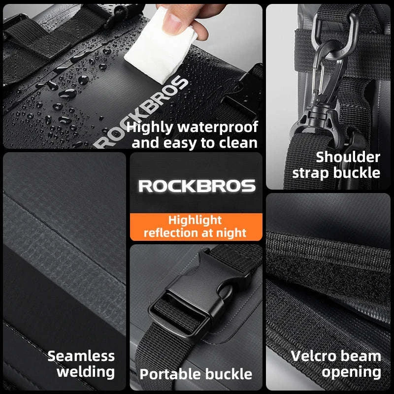 Motorcycle Saddle Bag 5L Waterproof Crash Bar Storage Pack-AS-095-1(5-7L)
