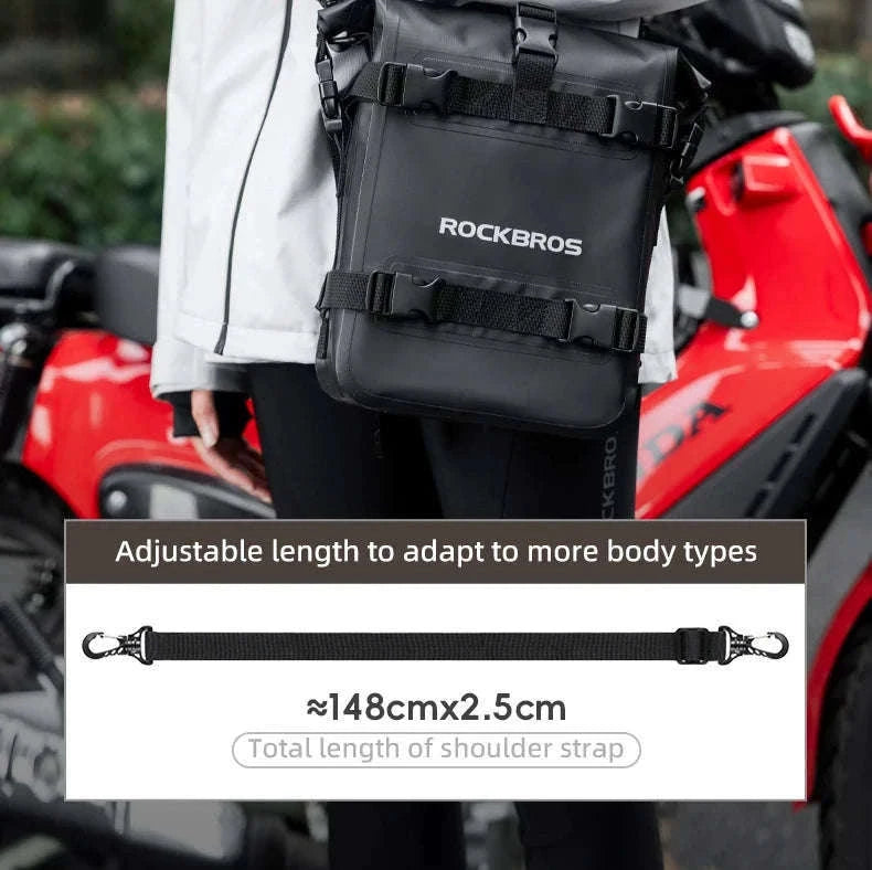 Motorcycle Saddle Bag 5L Waterproof Crash Bar Storage Pack-AS-095-1(5-7L)