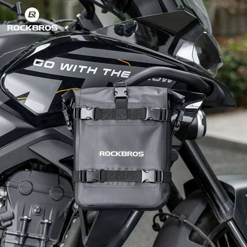 Motorcycle Saddle Bag 5L Waterproof Crash Bar Storage Pack-AS-095-1(5-7L)