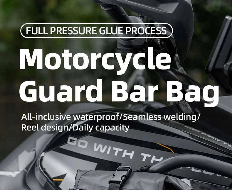 Motorcycle Saddle Bag 5L Waterproof Crash Bar Storage Pack-AS-095-1(5-7L)