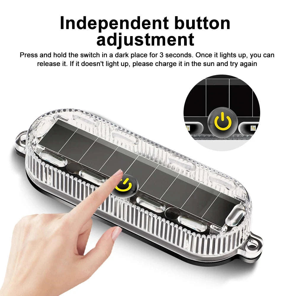 Motorcycle Safety Light Solar Anti-Collision Tail Light-7 Color light