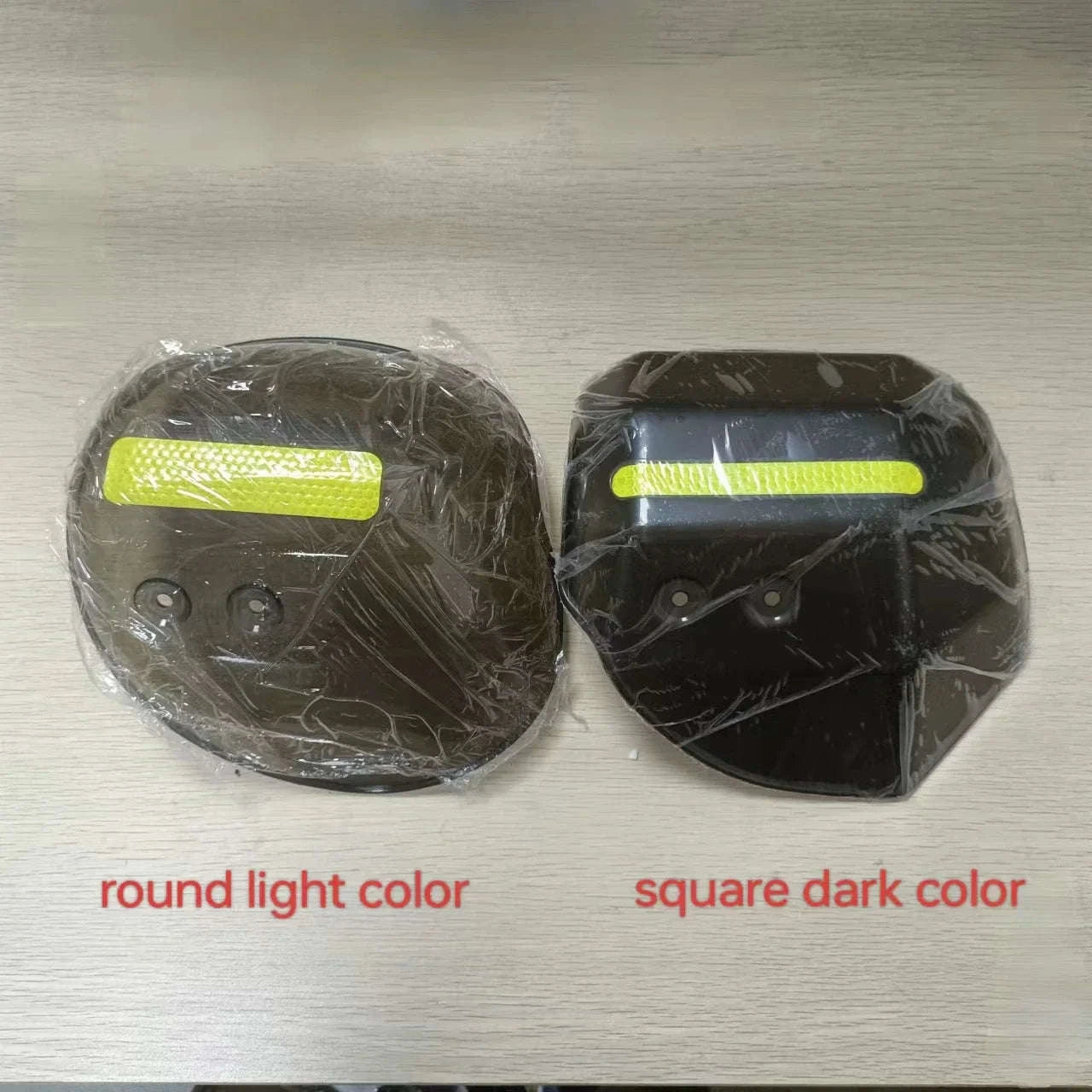 Motorcycle & Scooter Hand Guards with Reflective Safety Strips-F80 Dark