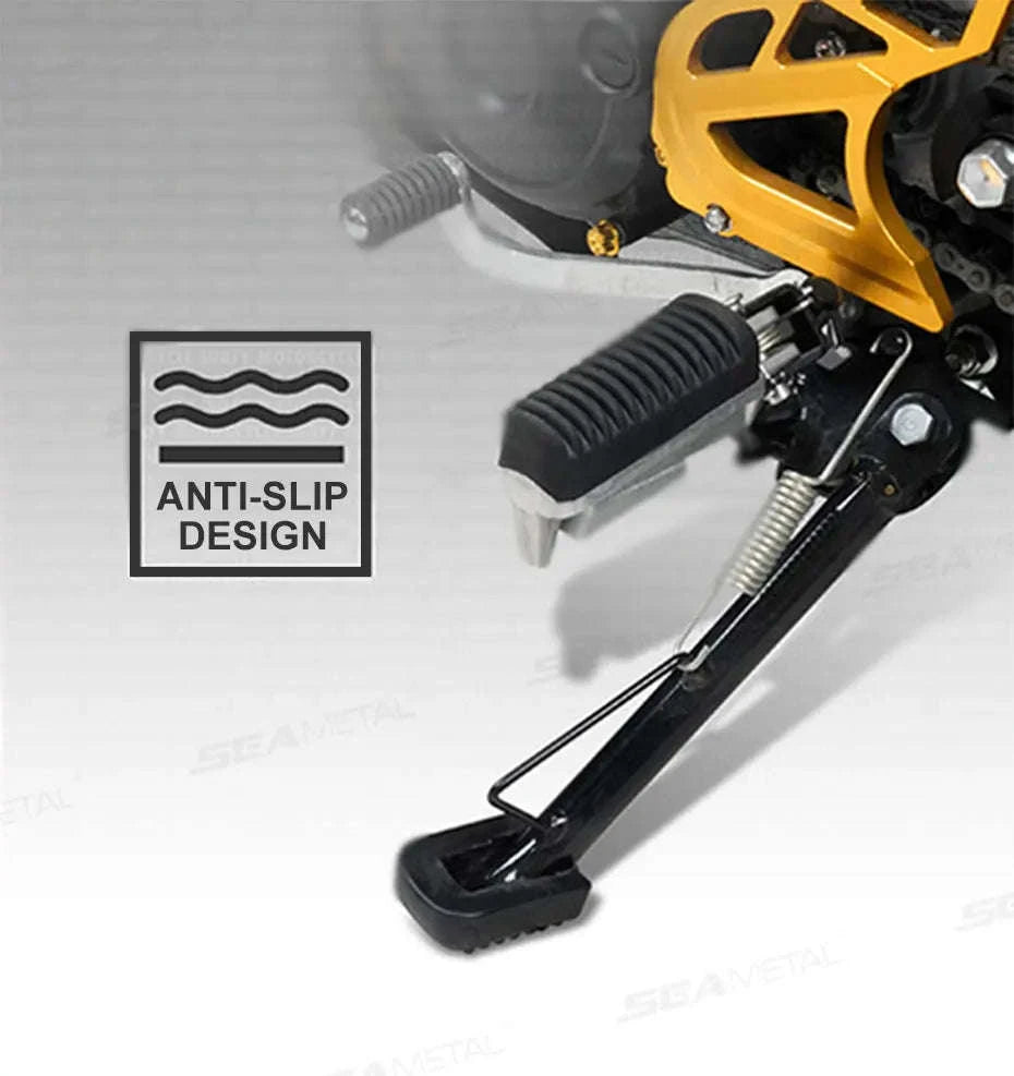 Motorcycle Stand Pad Kickstand Support Pad-BLACK 1PC