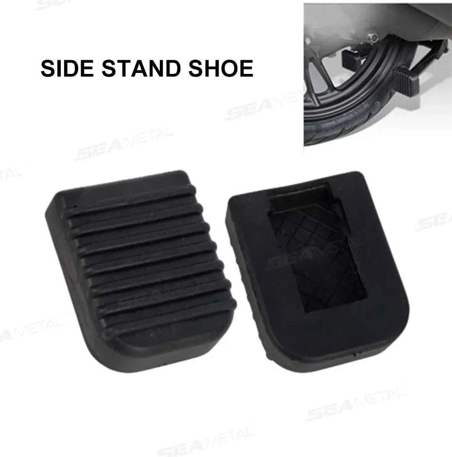 Motorcycle Stand Pad Kickstand Support Pad-BLACK 1PC