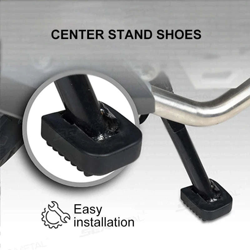 Motorcycle Stand Pad Kickstand Support Pad-BLACK 1PC