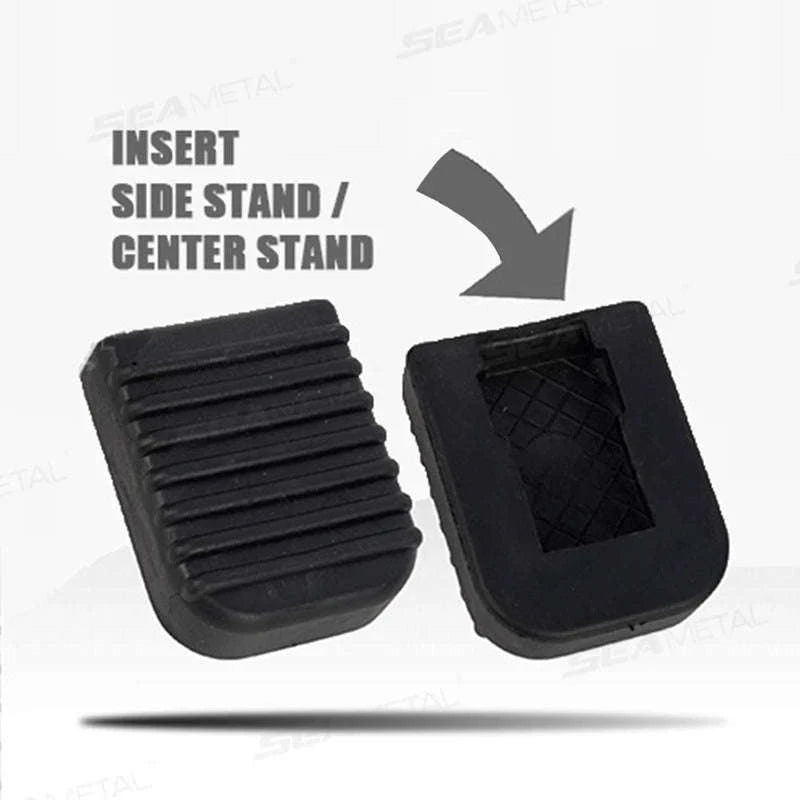 Motorcycle Stand Pad Kickstand Support Pad-BLACK 1PC