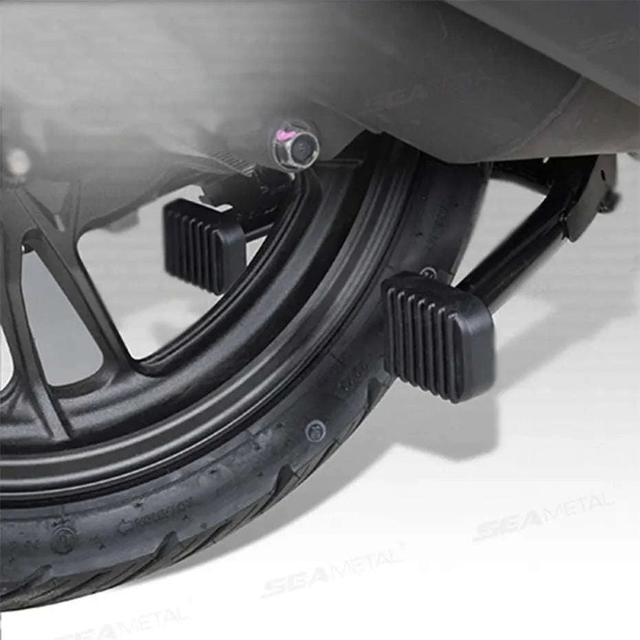 Motorcycle Stand Pad Kickstand Support Pad-BLACK 1PC
