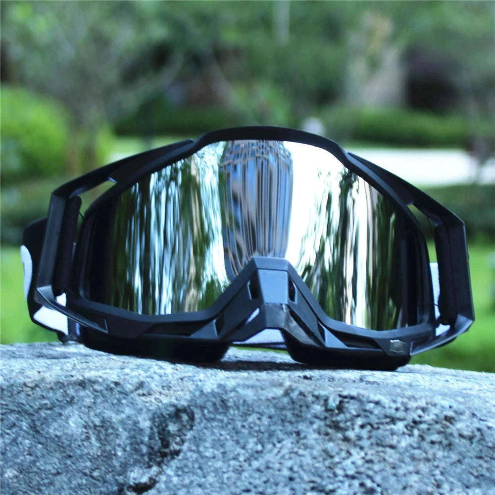 Motorcycle Sunglasses Retro Motocross Night Vision Goggles-6