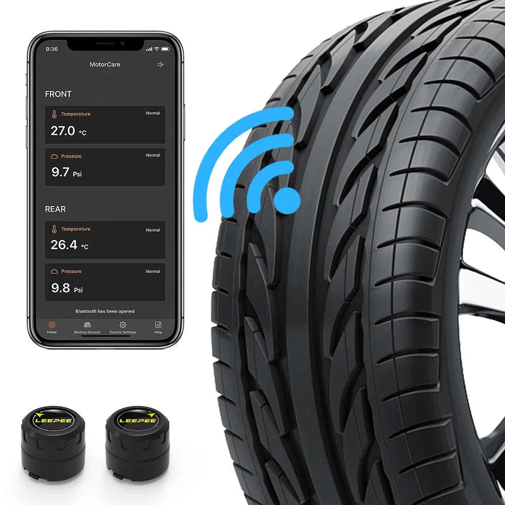 Motorcycle TPMS Bluetooth Tire Pressure Monitoring System-Portable