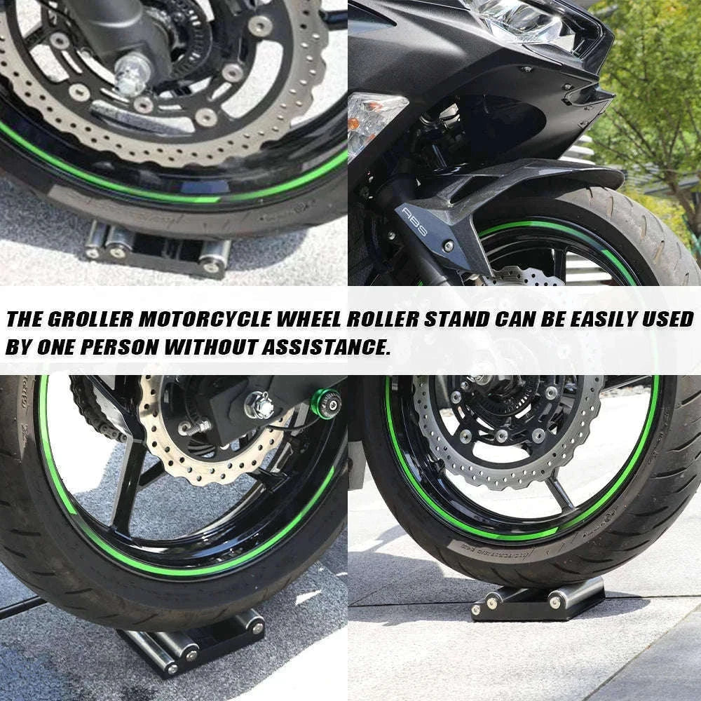 Motorcycle Universal Tire Cleaning Stand for Fast Wheel Care-Set