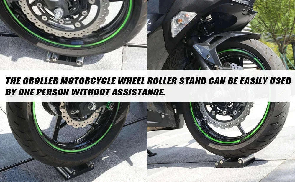 Motorcycle Universal Tire Cleaning Stand for Fast Wheel Care-Set