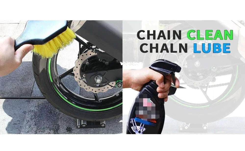 Motorcycle Universal Tire Cleaning Stand for Fast Wheel Care-Set