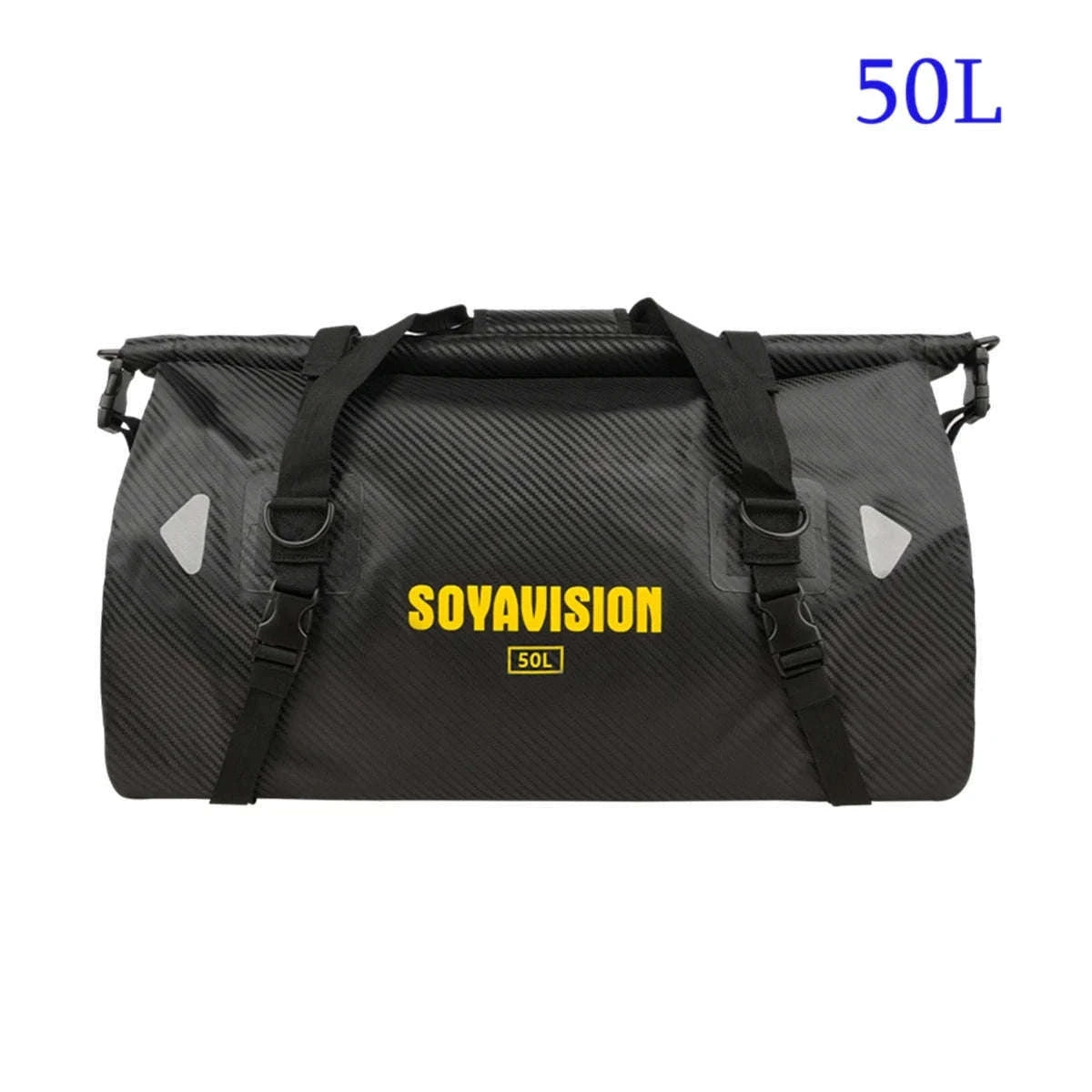 Motorcycle Waterproof Tail Bag Roll Top Dry Luggage 20L–100L-logo-66L