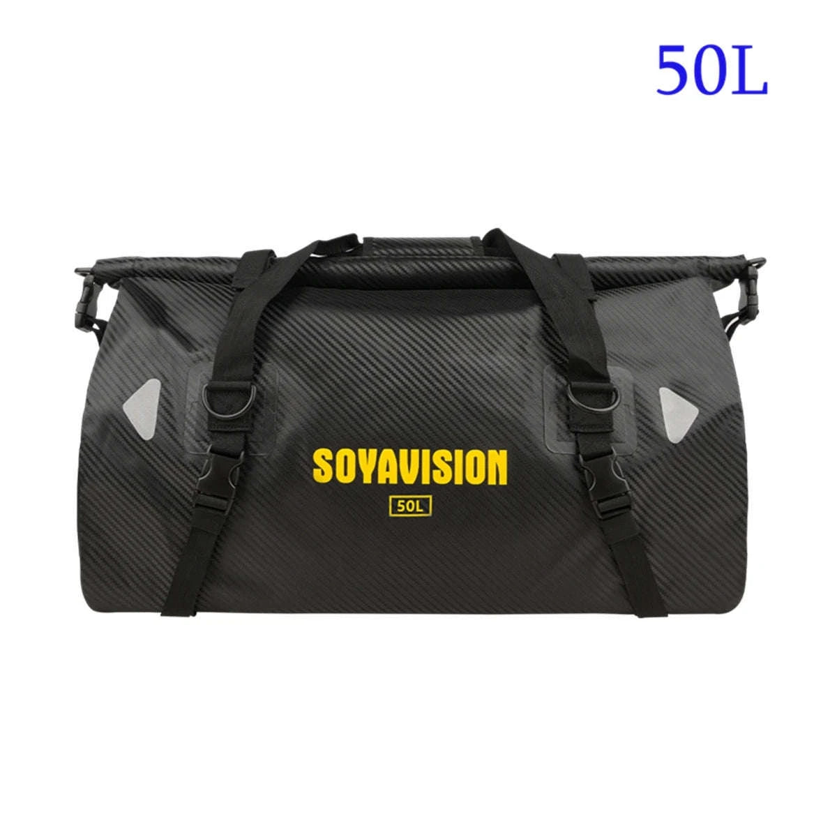 Motorcycle Waterproof Tail Bag Roll Top Dry Luggage 20L–100L-logo-66L