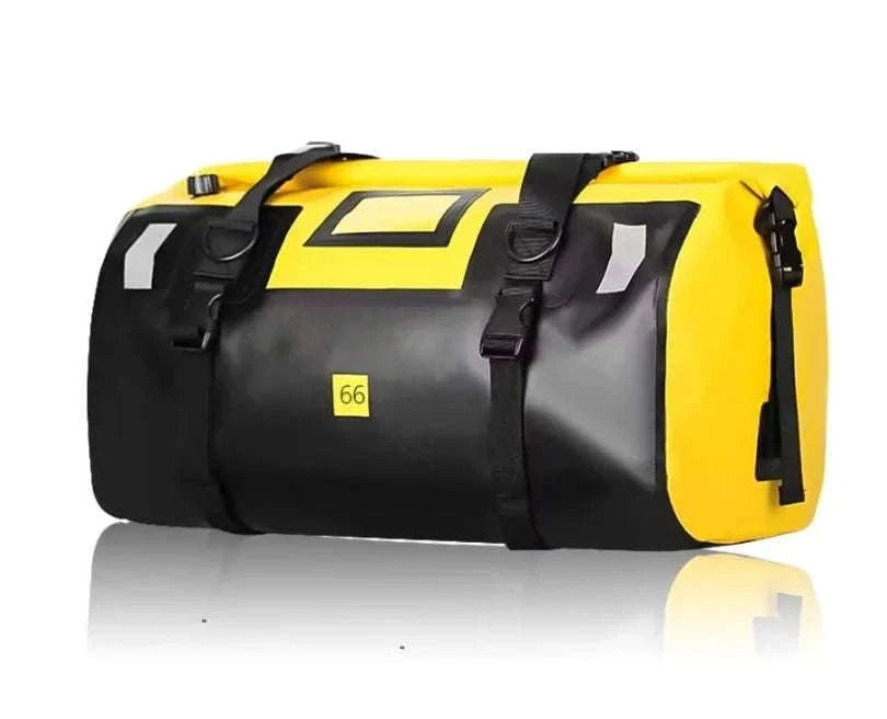 Motorcycle Waterproof Tail Bag Roll Top Dry Luggage 20L–100L-logo-66L