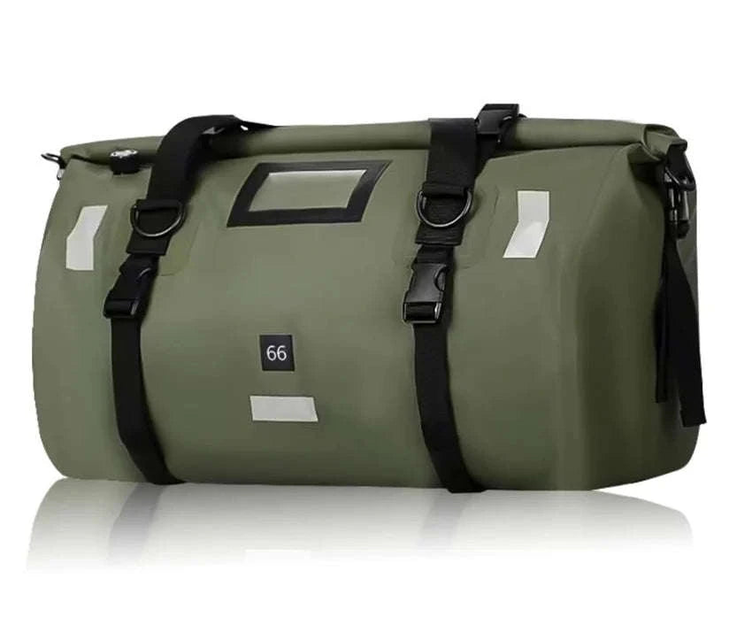 Motorcycle Waterproof Tail Bag Roll Top Dry Luggage 20L–100L-logo-66L