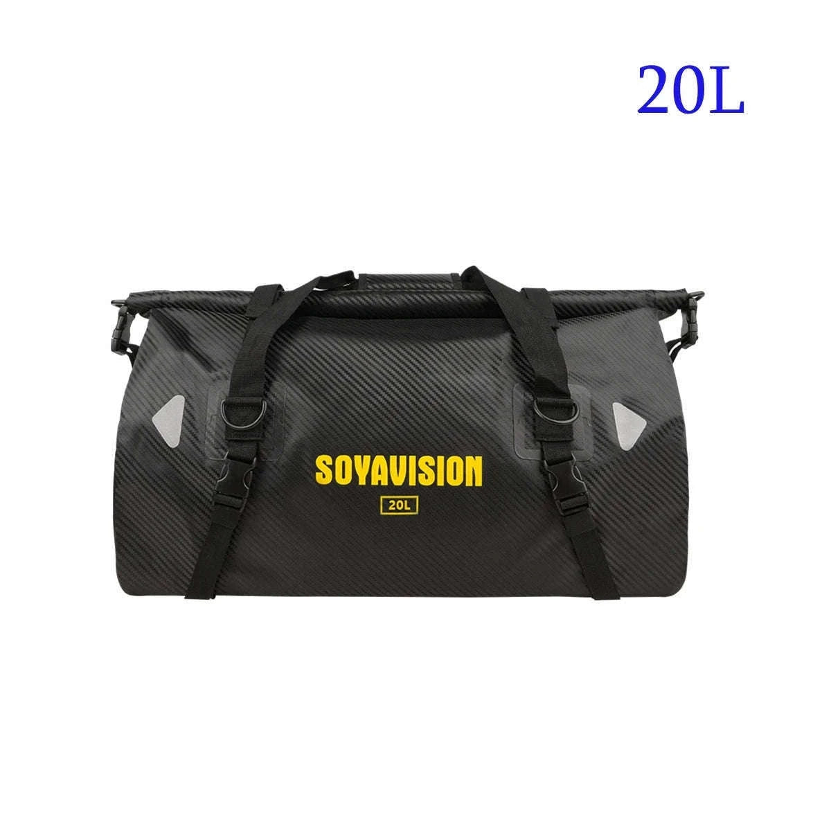 Motorcycle Waterproof Tail Bag Roll Top Dry Luggage 20L–100L-logo-66L