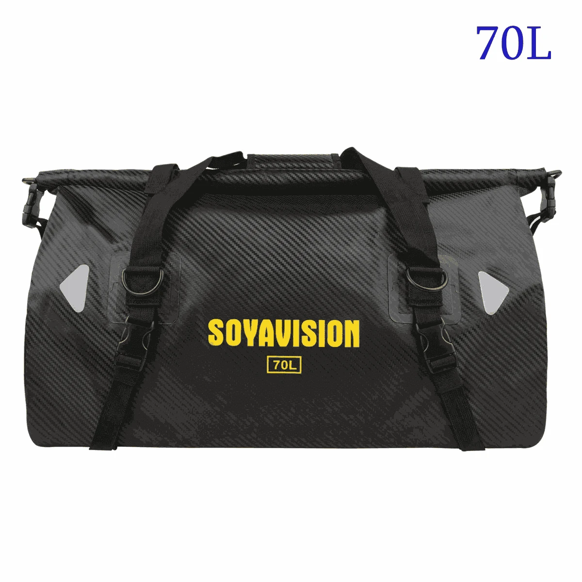 Motorcycle Waterproof Tail Bag Roll Top Dry Luggage 20L–100L-logo-66L