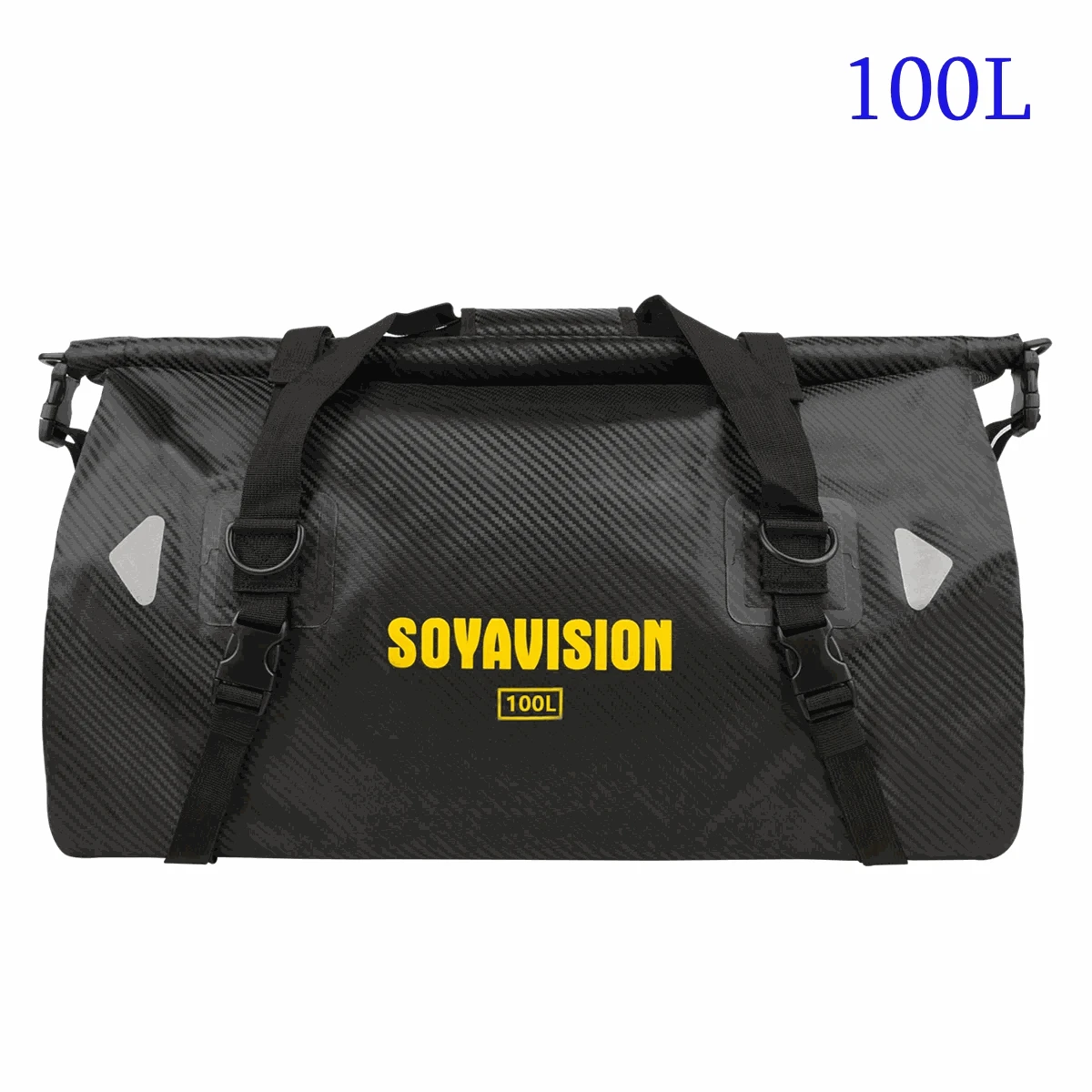 Motorcycle Waterproof Tail Bag Roll Top Dry Luggage 20L–100L-logo-66L