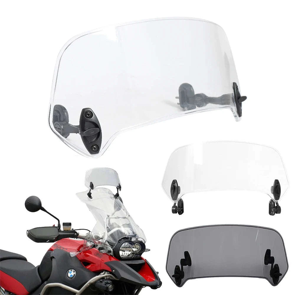 Motorcycle Windshield Extension Spoiler for Enhanced Wind Protection-big size