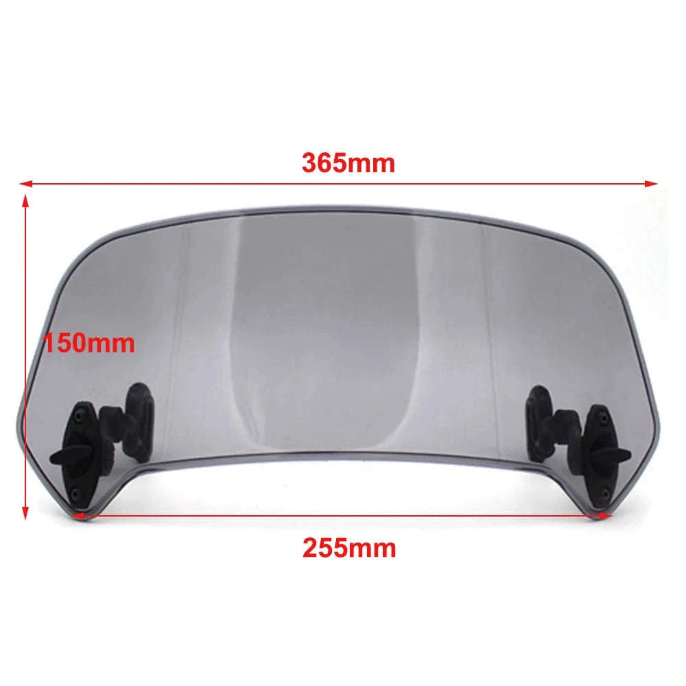 Motorcycle Windshield Extension Spoiler for Enhanced Wind Protection-big size