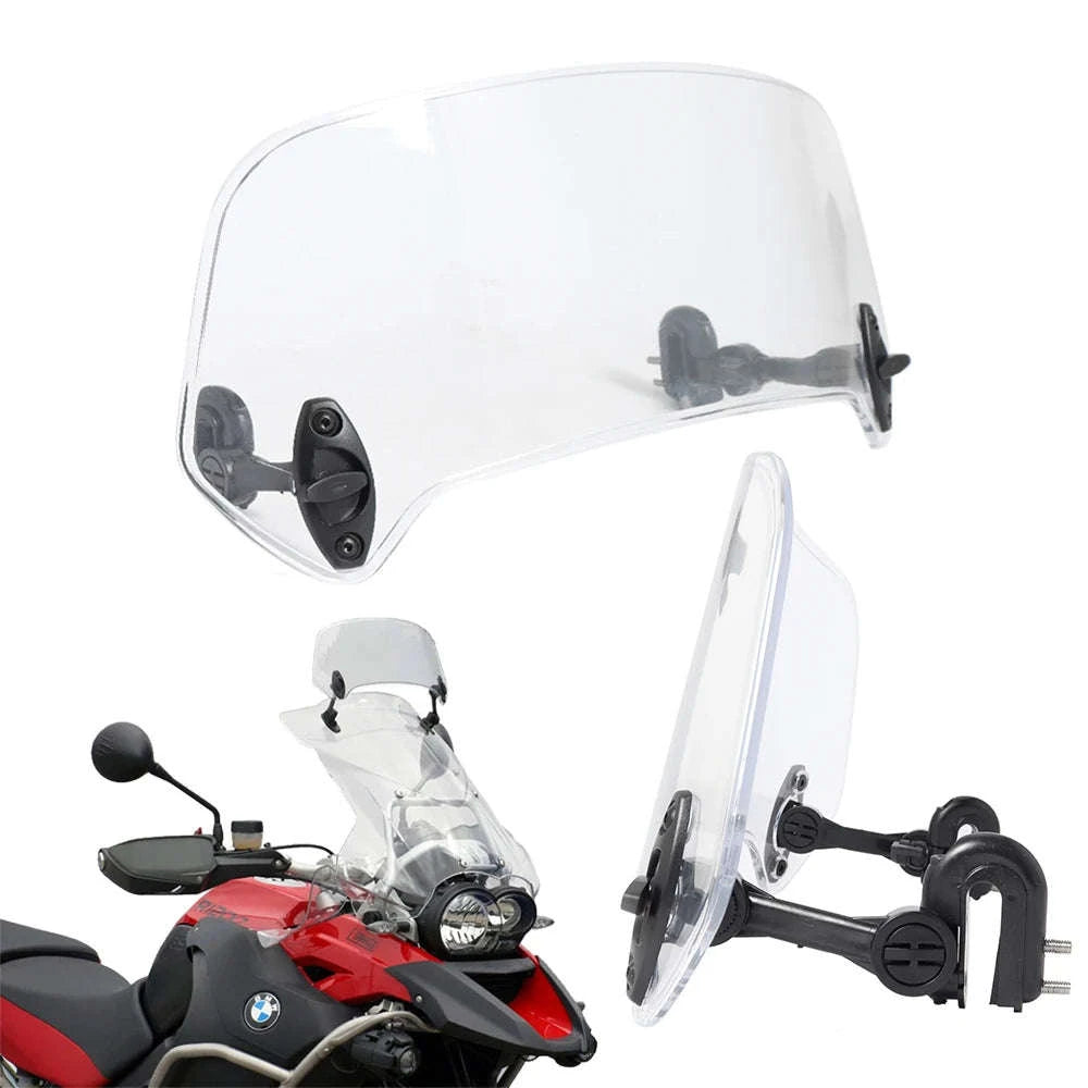 Motorcycle Windshield Extension Spoiler for Enhanced Wind Protection-big size