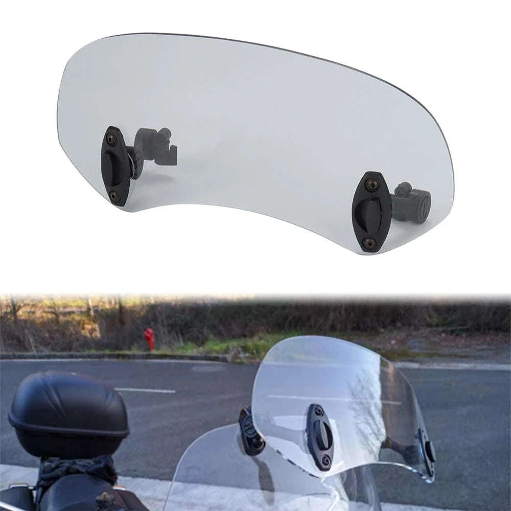 Motorcycle Windshield Extension Spoiler for Enhanced Wind Protection-big size