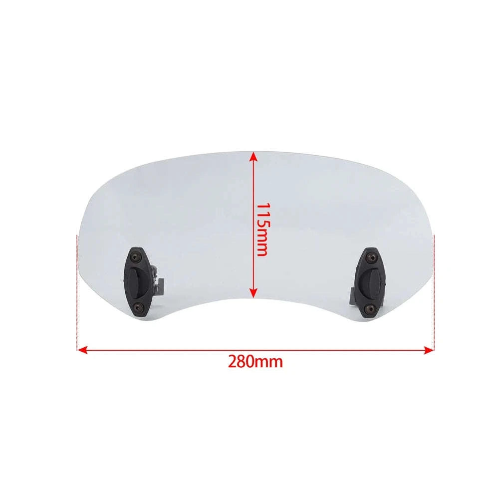 Motorcycle Windshield Extension Spoiler for Enhanced Wind Protection-big size