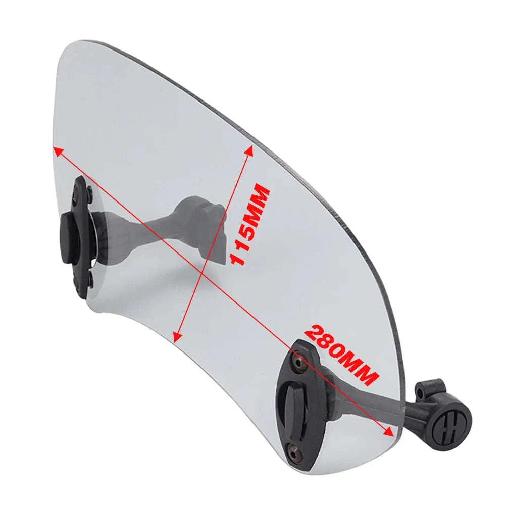 Motorcycle Windshield Extension Spoiler for Enhanced Wind Protection-big size