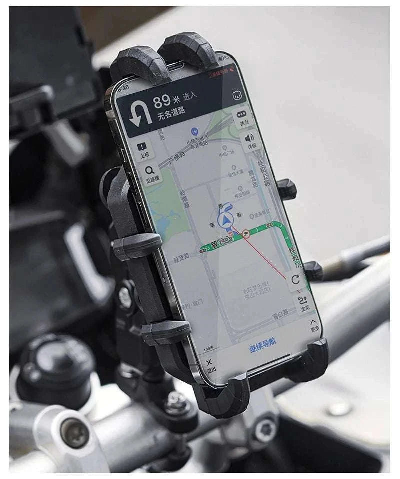 Motorcycle Wireless Charging Phone Mount with 360° Rotation Holder-Charging - mirror