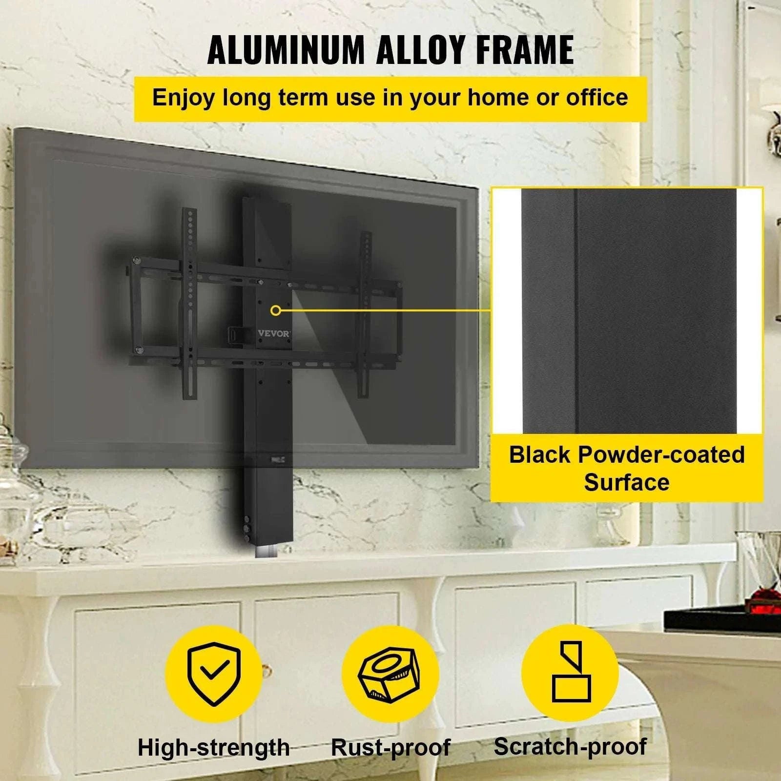 Motorized TV Lift Stand with Remote, Adjustable Height 42.3"–73.8"-20in 500mm Stroke / other / spain