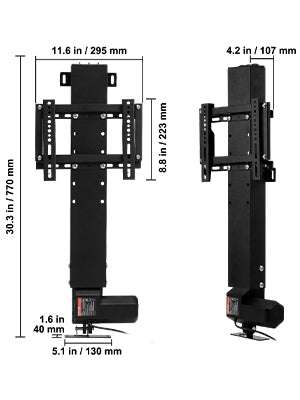 Motorized TV Lift Stand with Remote, Adjustable Height 42.3"–73.8"-20in 500mm Stroke / other / spain