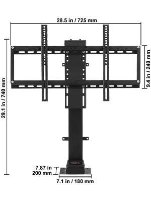 Motorized TV Lift Stand with Remote, Adjustable Height 42.3"–73.8"-20in 500mm Stroke / other / spain