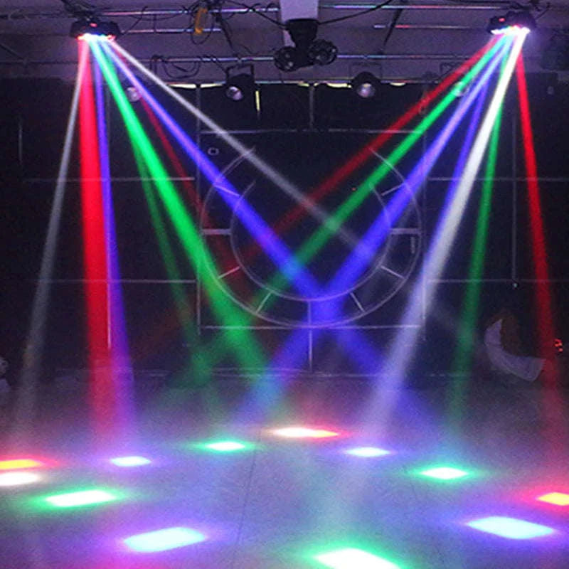 Moving Head DJ Lights LED Spider 80W RGBW Stage Effect Light-black / spain / EU Plug