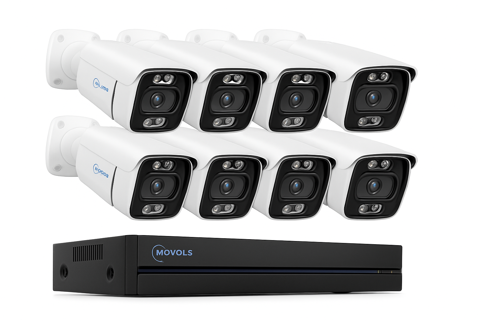 8CH PoE Security Camera System 5MP/8MP NVR Kit with Two-Way Audio