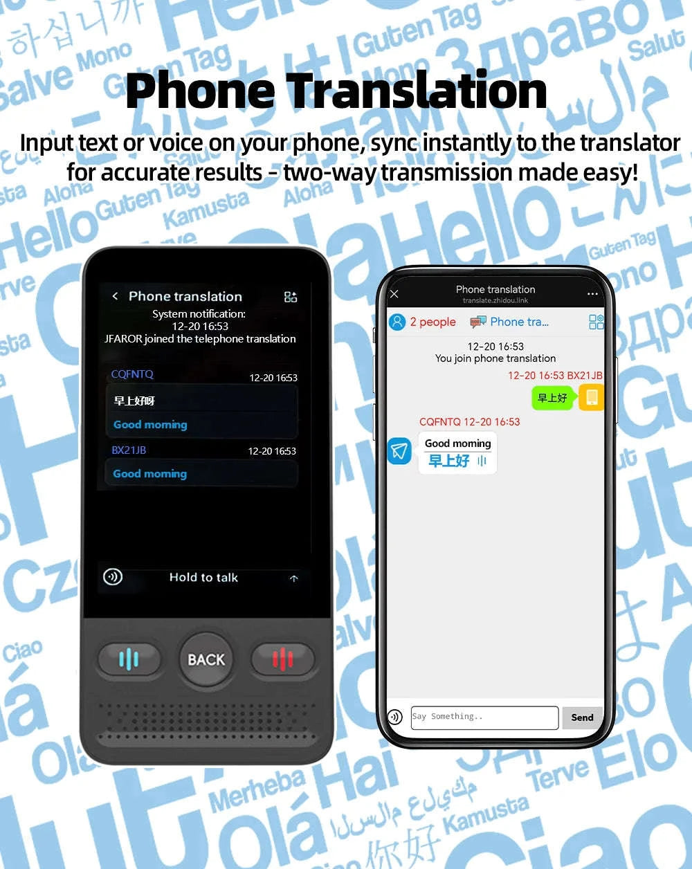 MSAI T13 AI Translator with 160-Language Support-T13